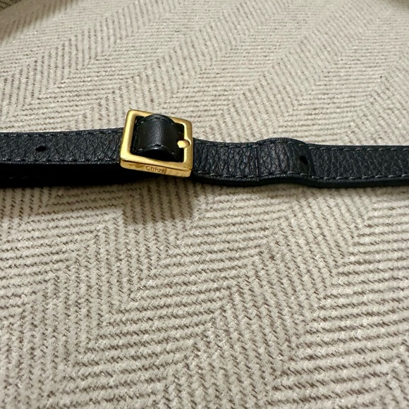 Rare! Chloe Black Leather Studded Small Marcie Saddle Crossbody - Picture 10 of 14